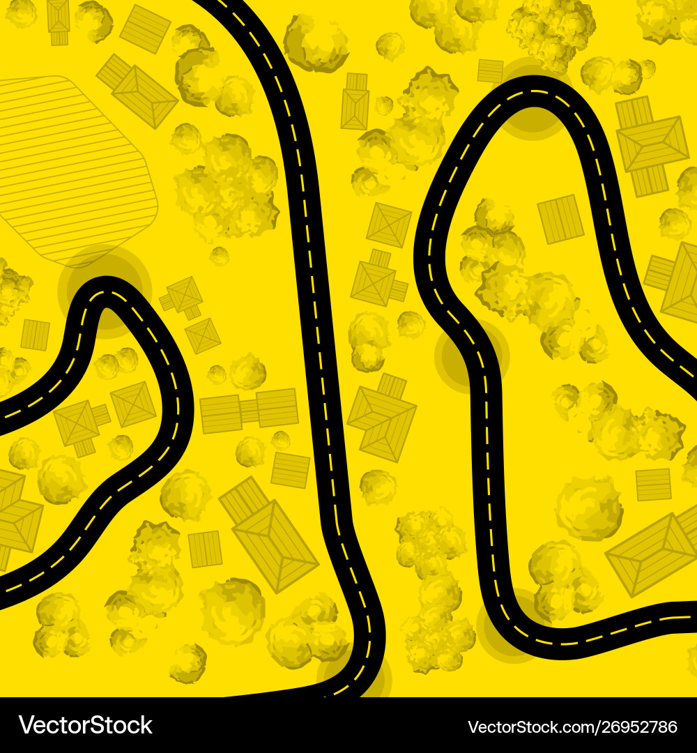 Abstract yellow race circuit background Abstract yellow race circuit background vector image