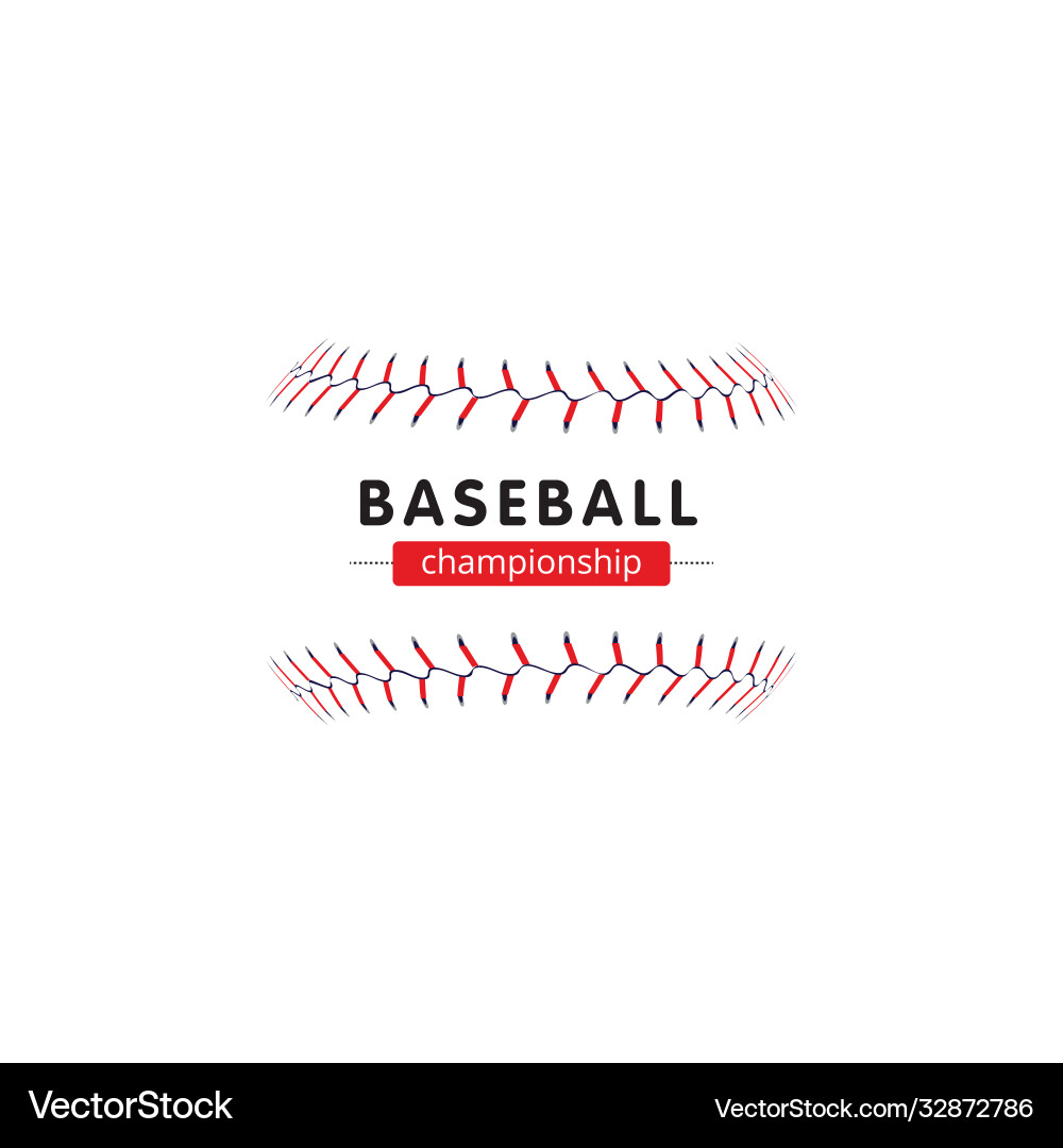Baseball Championship Banner Vector Image