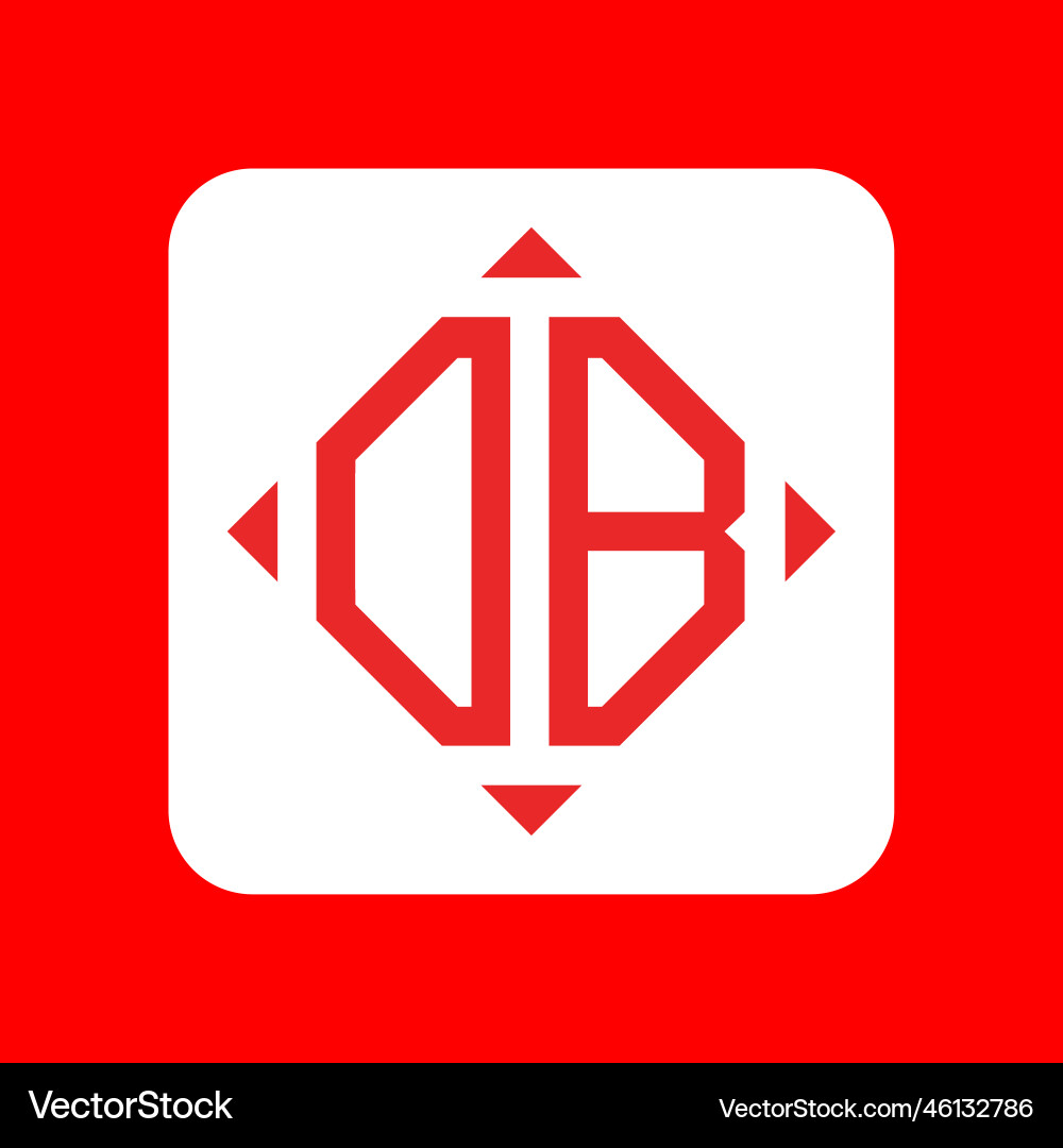 Creative simple initial monogram db logo designs Creative simple initial monogram db logo designs Vector Image