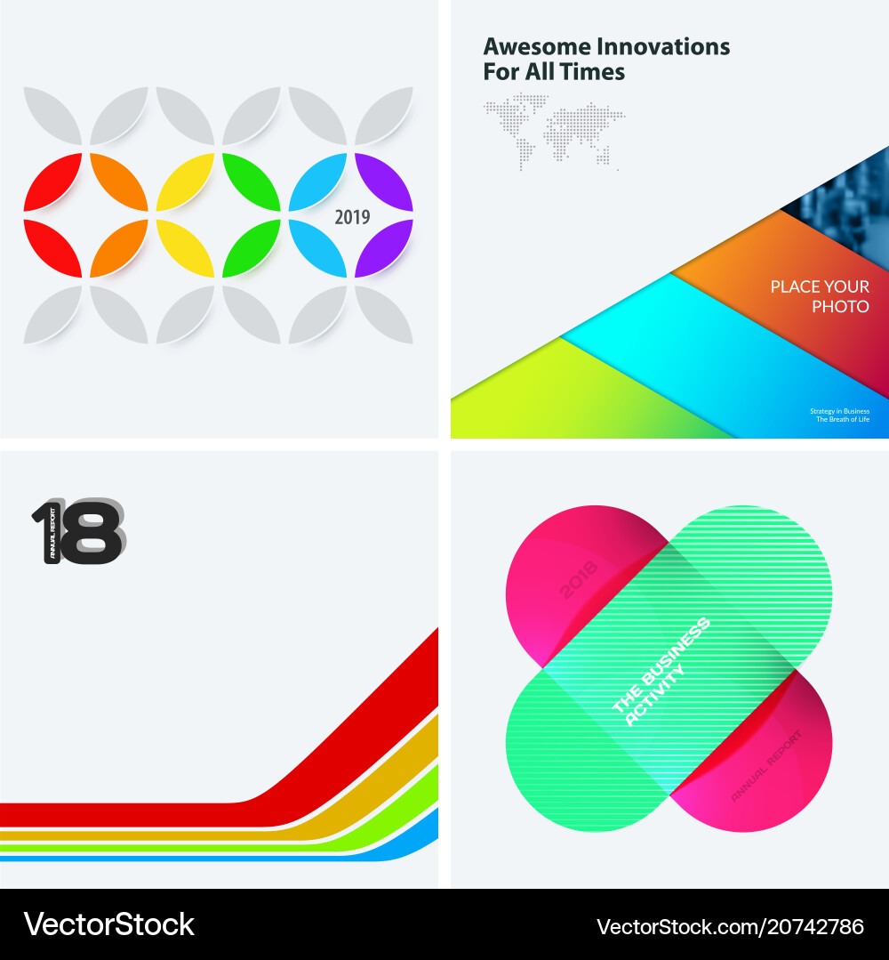 Design set of colourful abstract elements Design set of colourful abstract elements vector image