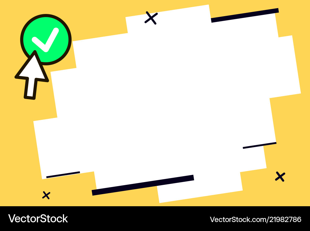 Flat design empty esp template Flat design empty esp template vector image