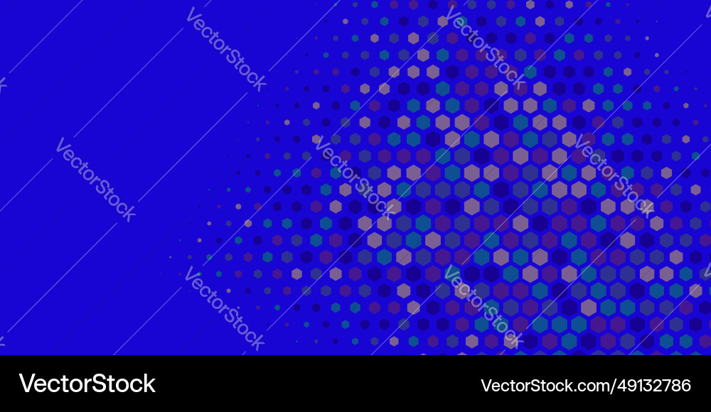 Geometric abstract hexagon multi color background Vector Image