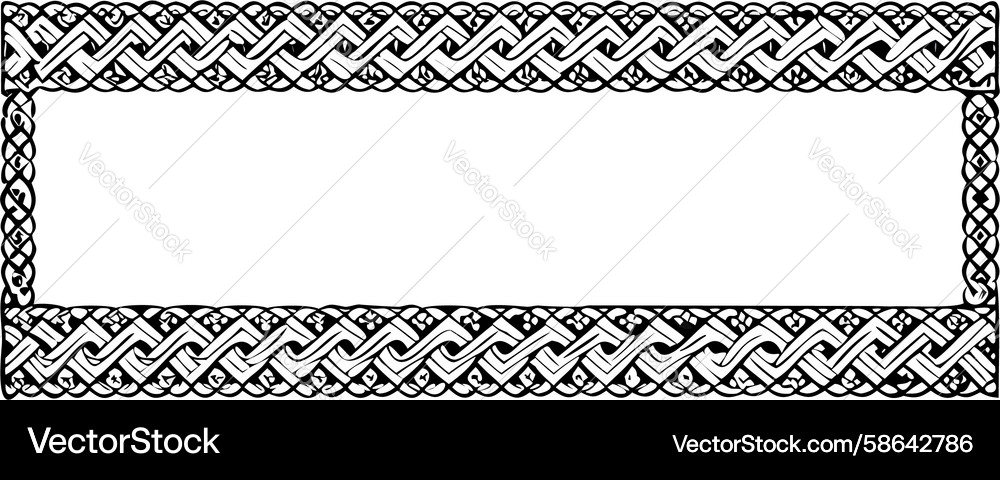 Geometric Border Pattern Vector Image