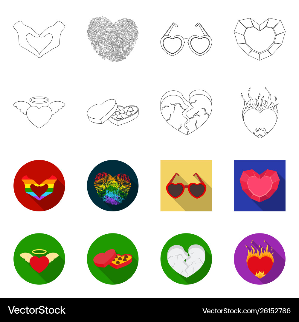 Isolated object abstract and shape icon set Vector Image