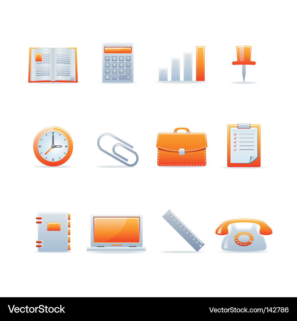 Modern Web Icon Set vector image