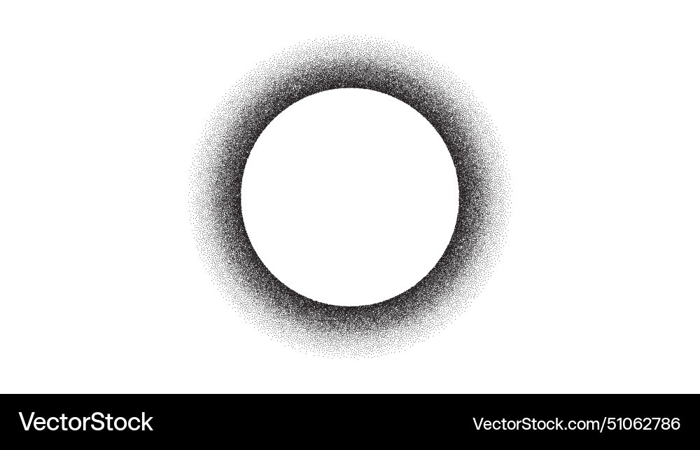 Noise gradient circle frame Vector Image