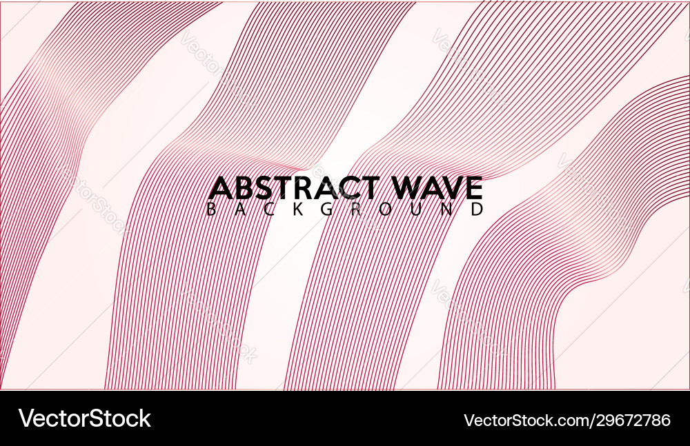Pinky abstract wave line background design Vector Image