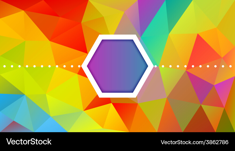 Polygon design abstract background vector image