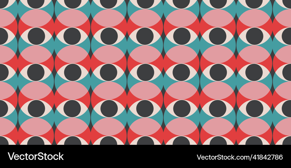 Seamless pattern with minimal 20s geometric design Seamless pattern with minimal 20s geometric design vector image
