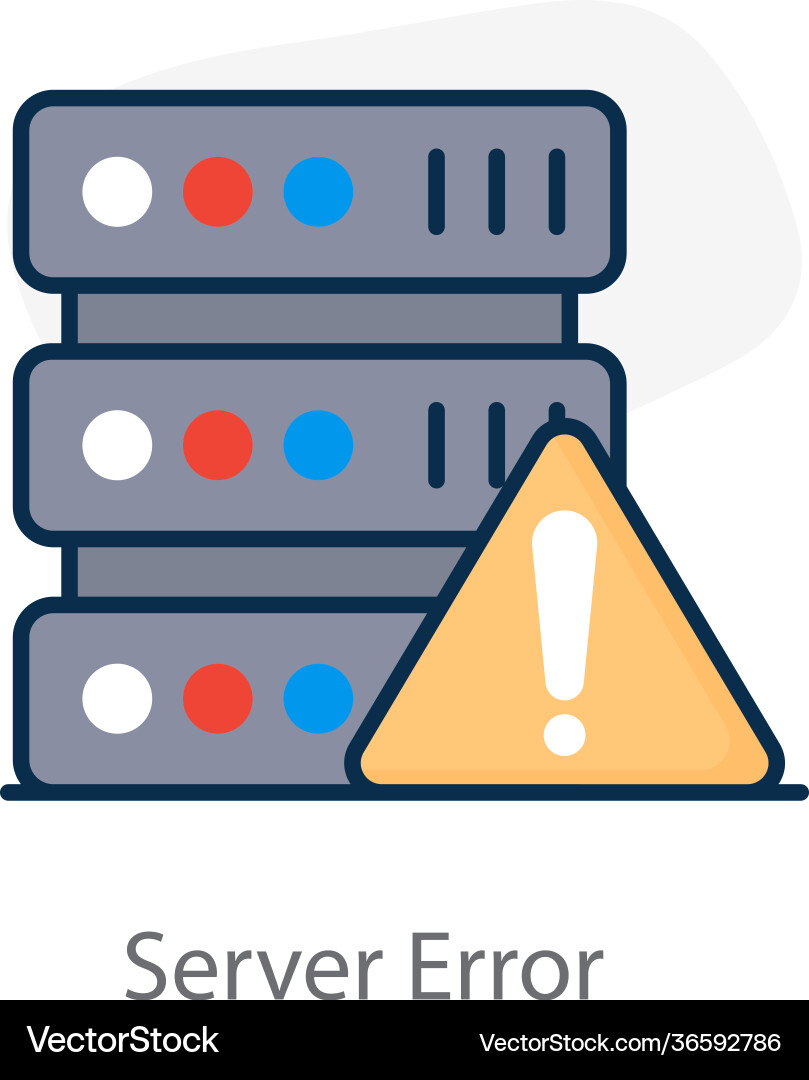 Server error vector image
