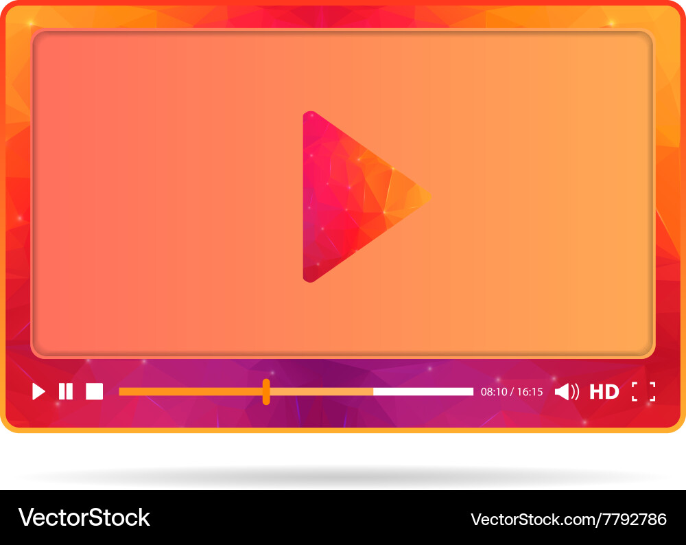 Web interface vector image