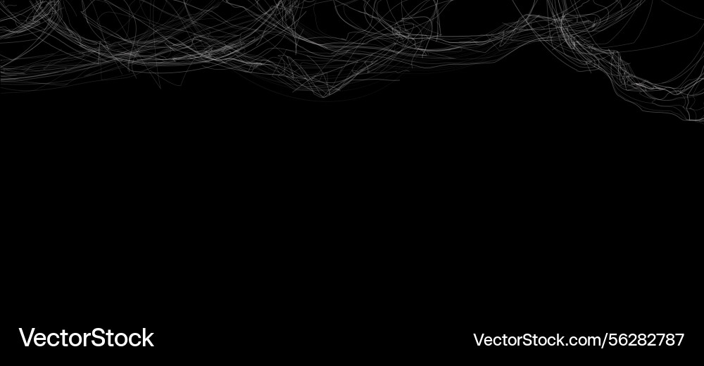 Cobweb frame on dark background tangled Cobweb frame on dark background tangled vector image