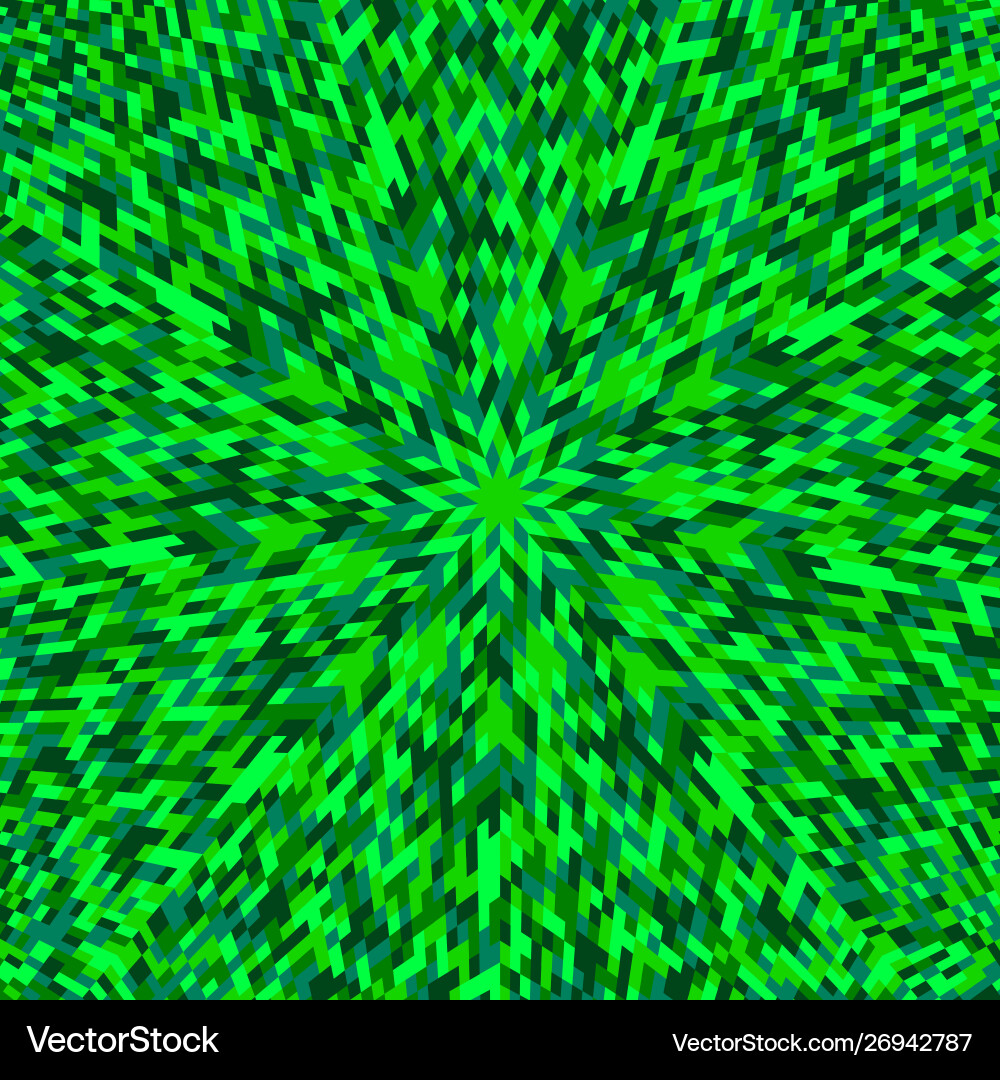 Dynamic hypnotic circular tile pattern mosaic vector image