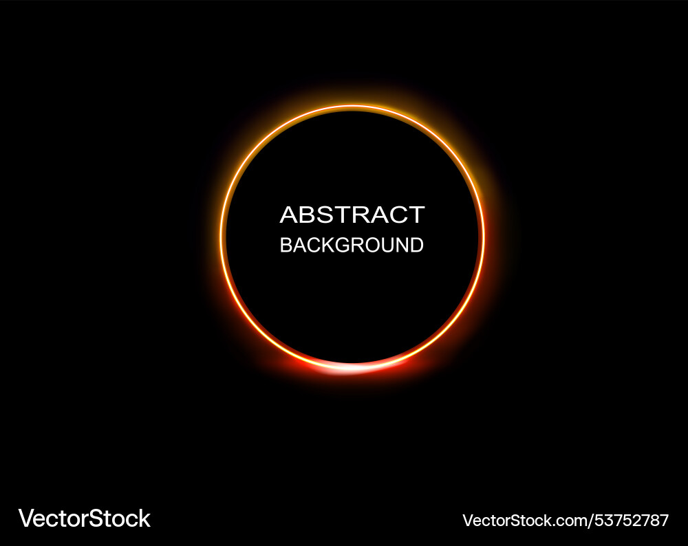 Neon gradient frames set of glowing round Vector Image