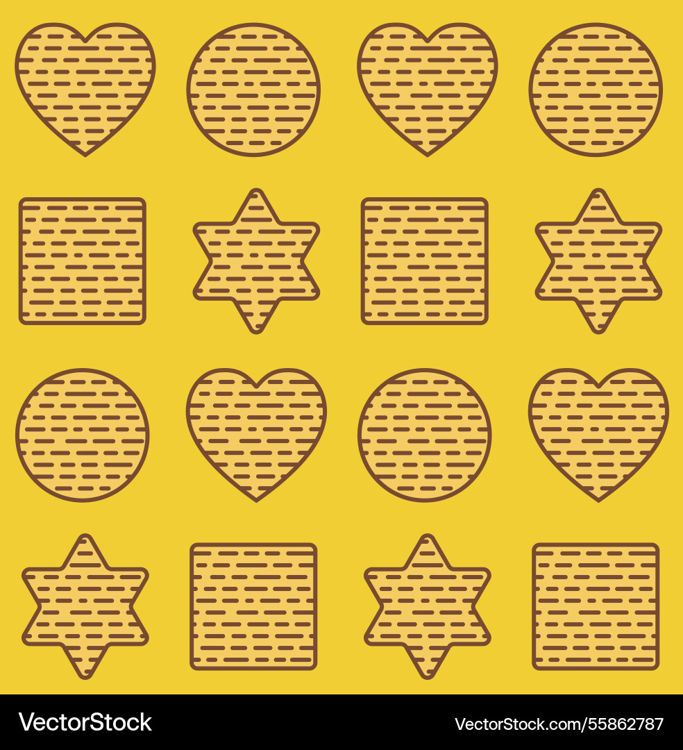 Passover seamless pattern with matzo Passover seamless pattern with matzo vector image