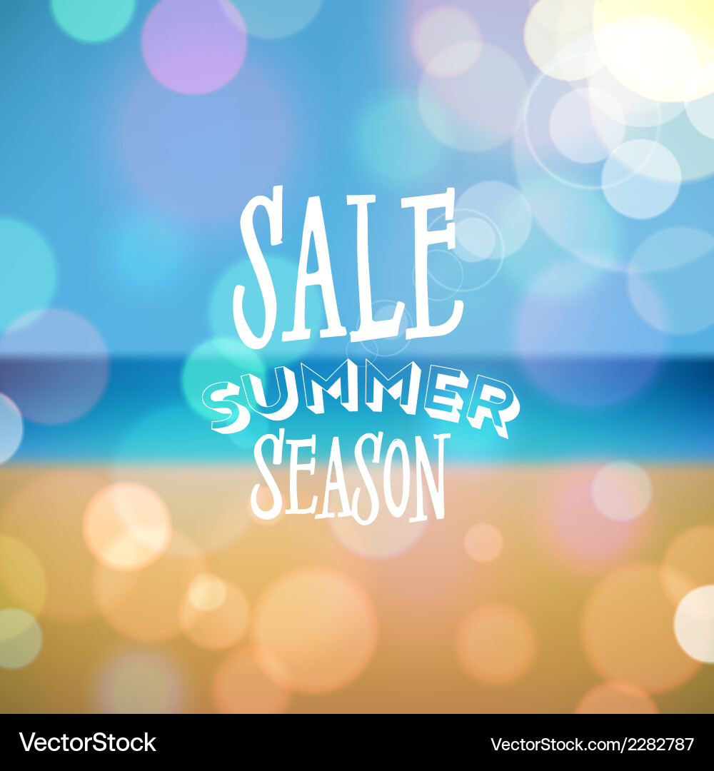 Summer tropical beach background Royalty Free Vector Image