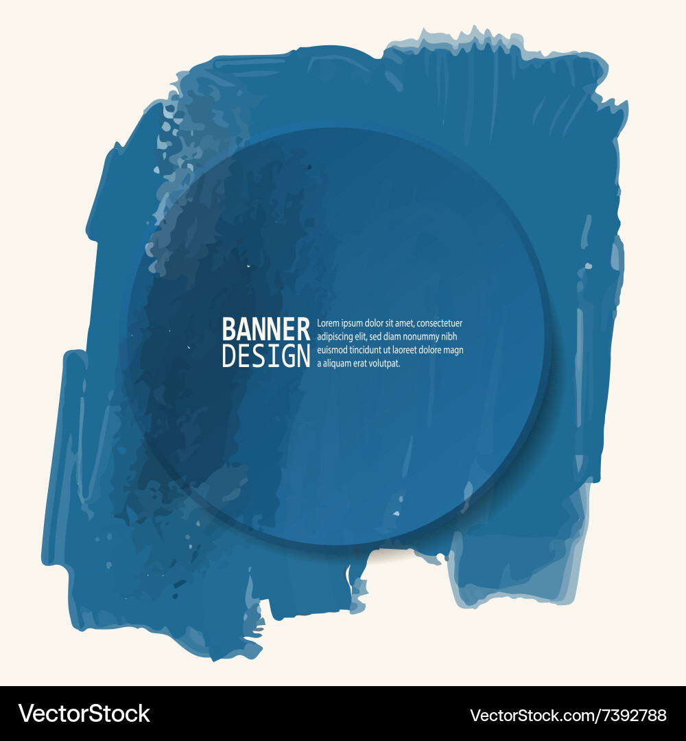 Abstract artistic background with paint element Vector Image