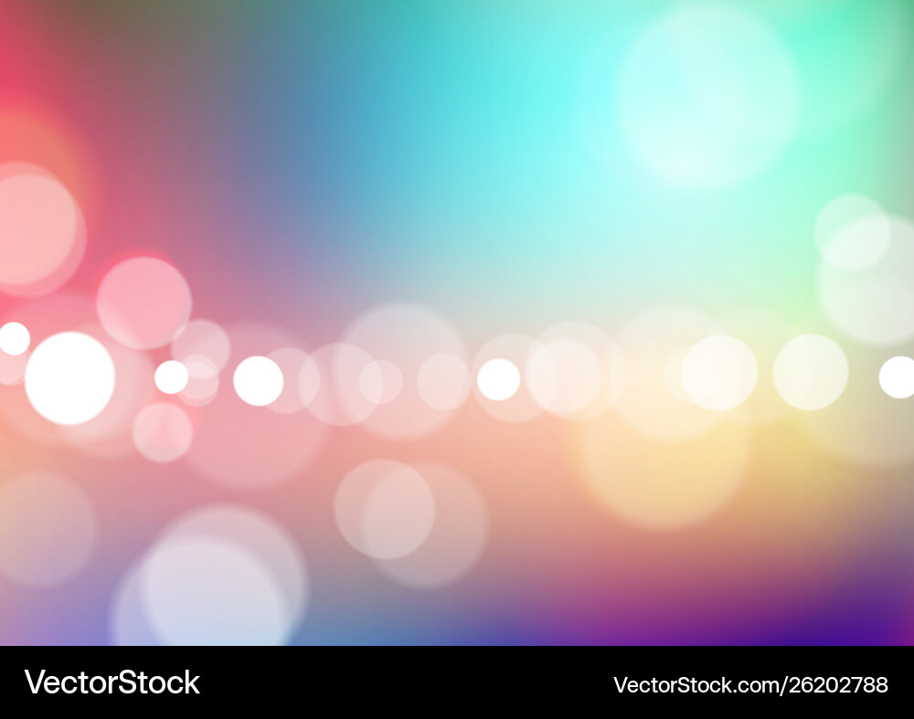 Abstract bokeh light colorful background Vector Image