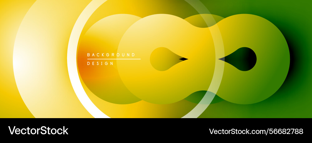 Abstract yellow green gradient design overlapping Abstract yellow green gradient design overlapping vector image