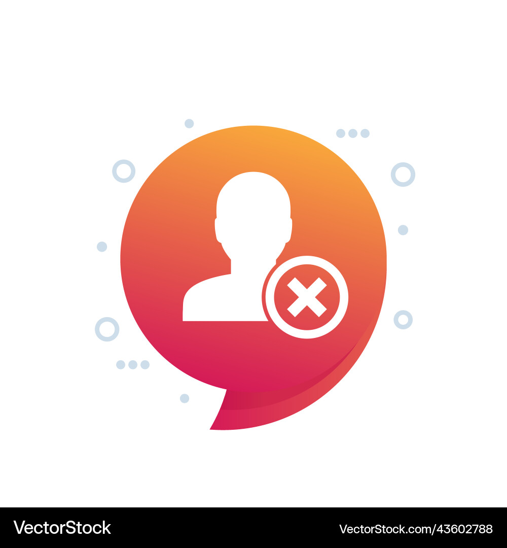 Delete profile icon erase account personal data Vector Image
