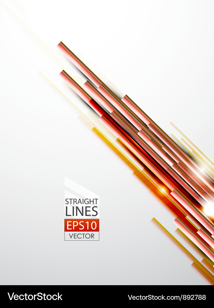 Dynamic Orange Lines Background vector image