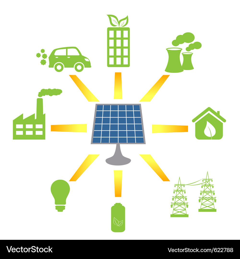 Ecology icons Vector Image