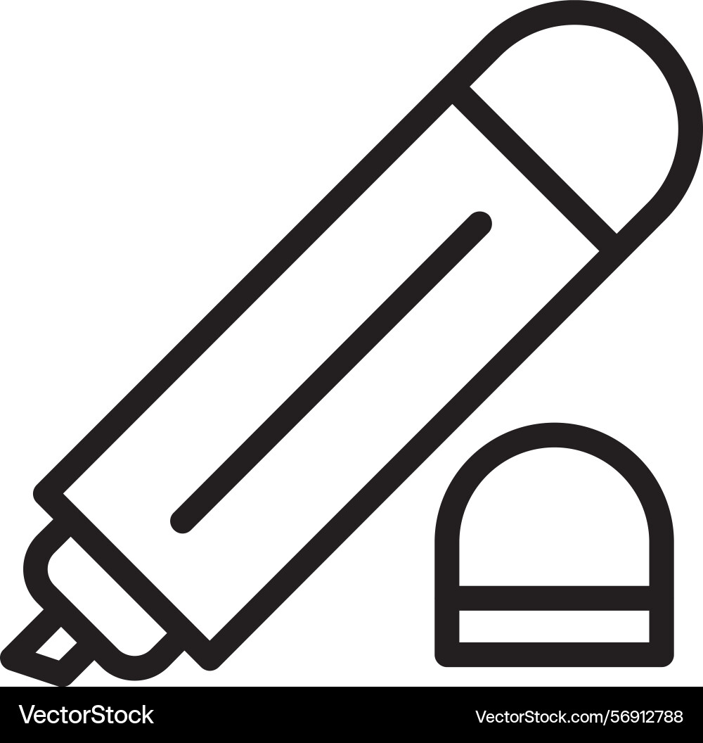 Marker linear style icon design Vector Image