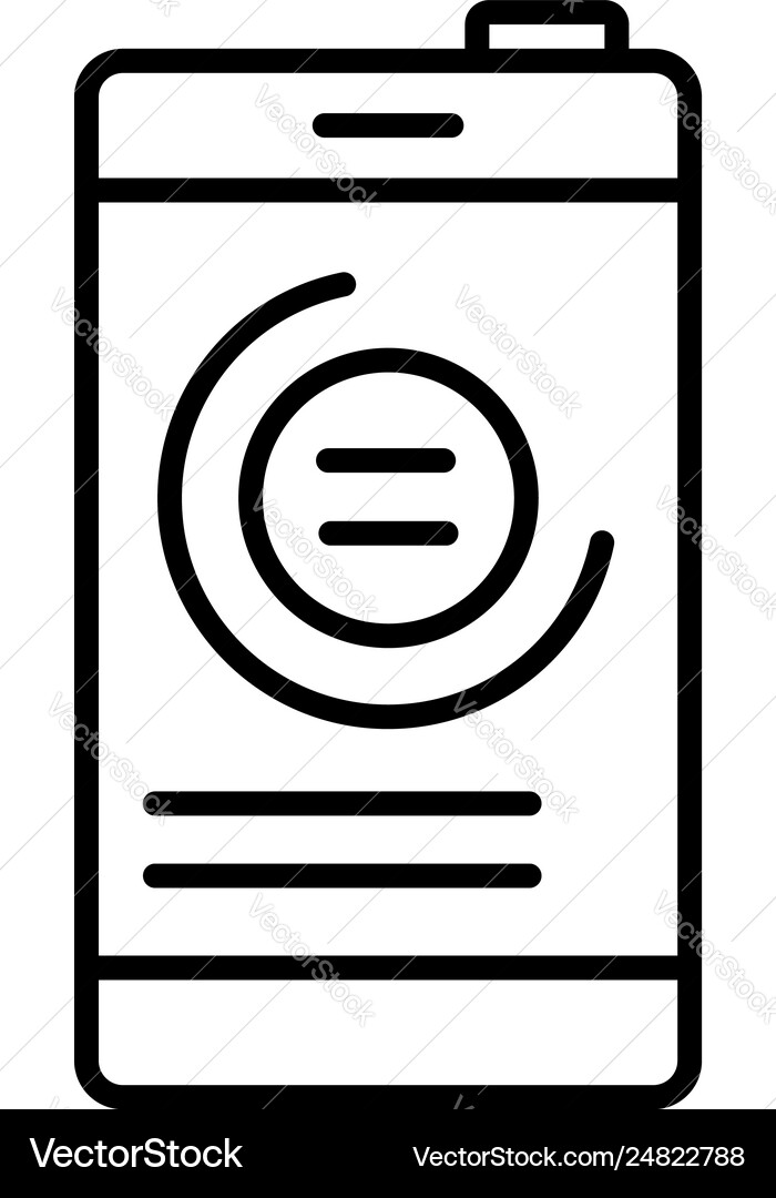 Steps count apps icon outline style Steps count apps icon outline style Vector Image