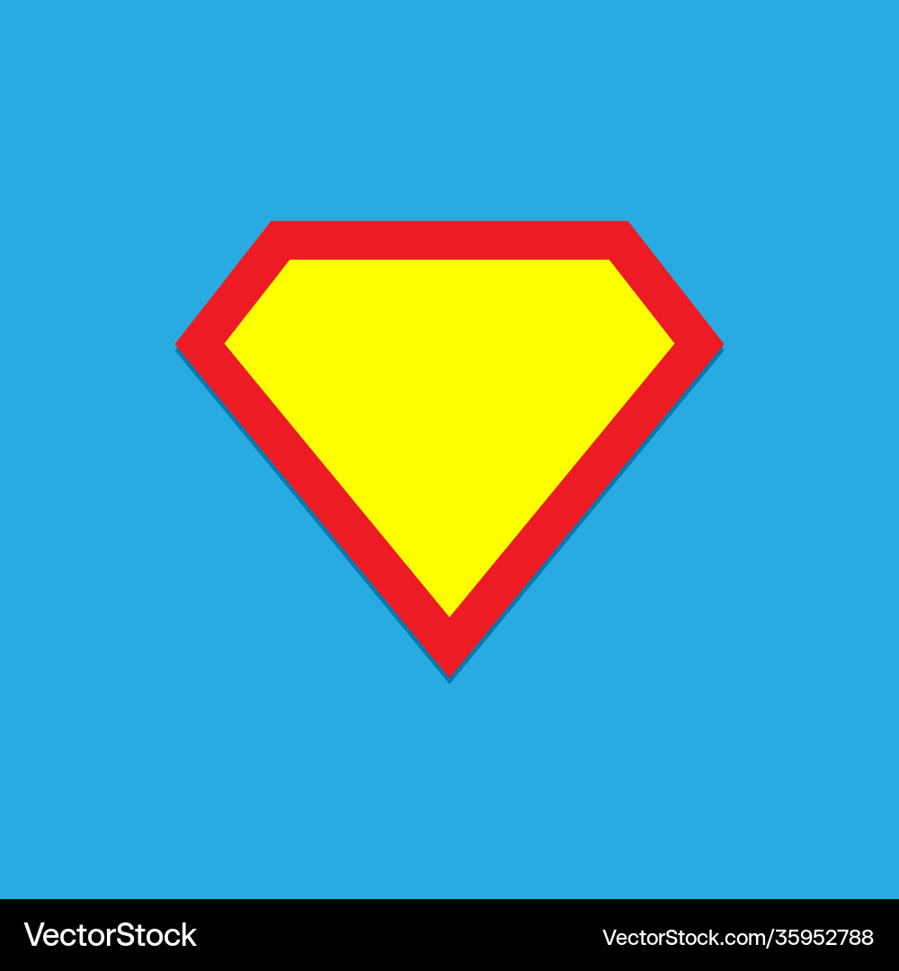 Superhero icon isolated on blue background – Royalty-Free Vector |  VectorStock, image size:1000x1080