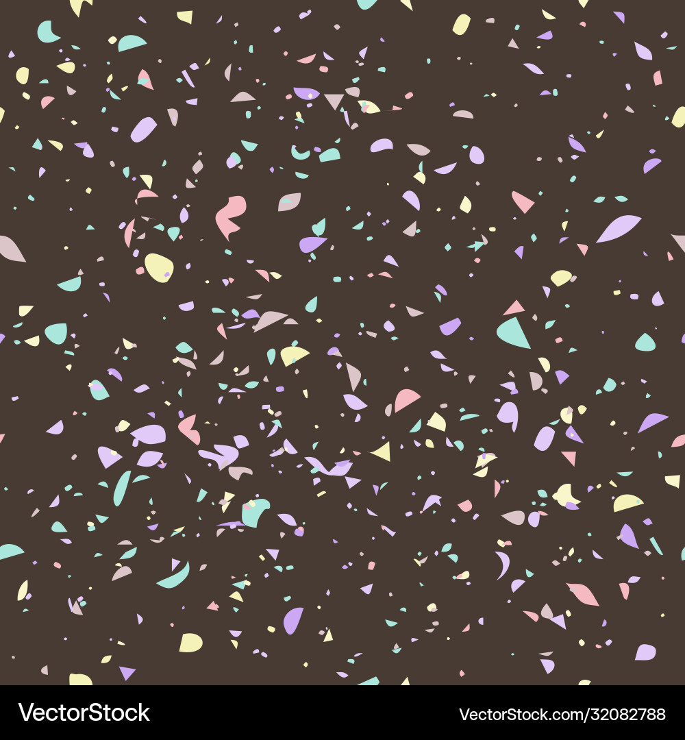 Terrazzo Stone Texture Pattern Vector Image