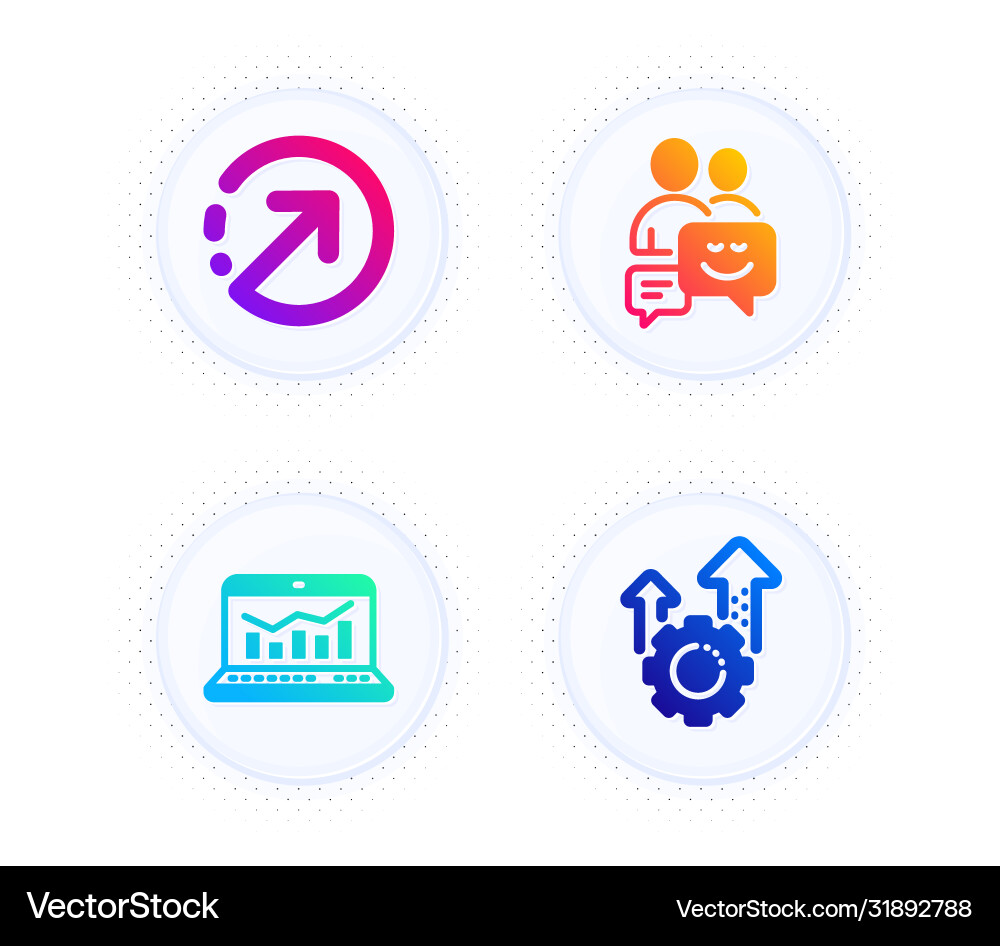 Web analytics communication and direction icons Web analytics communication and direction icons vector image