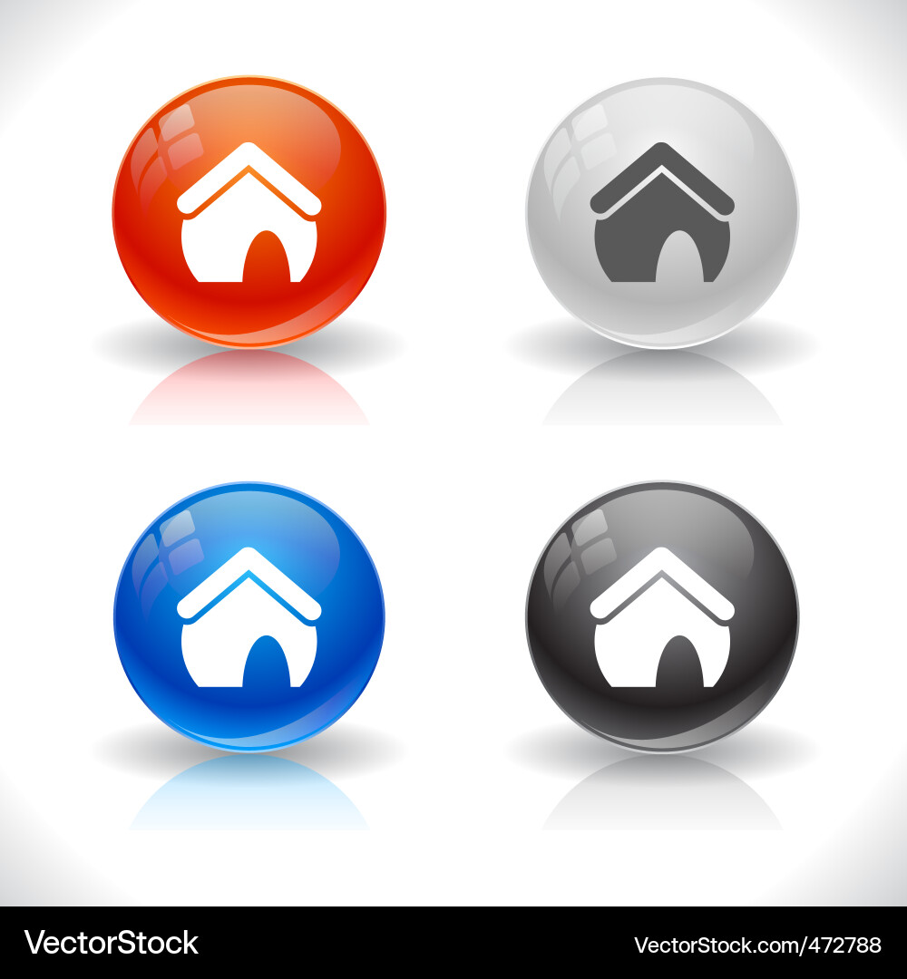 Website buttons Vector Image