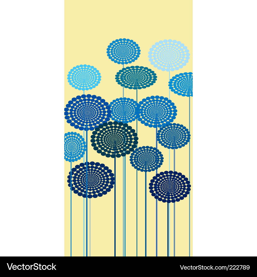 Abstract flower print Vector Image
