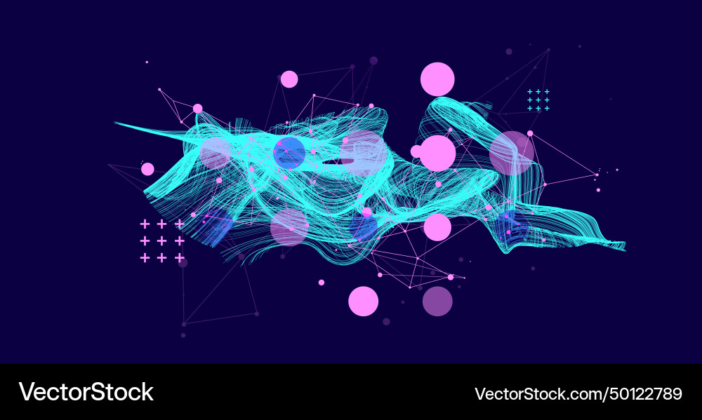 Abstract wave lines design element for technology Abstract wave lines design element for technology vector image