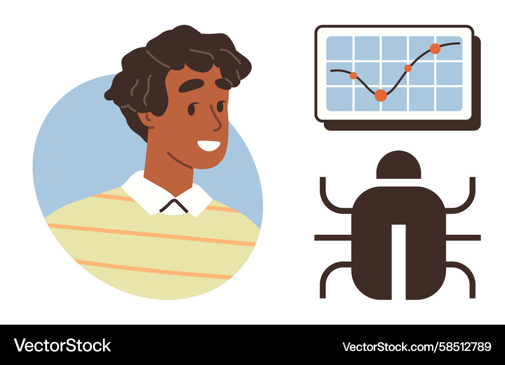 Bug Tracking & Analytics Dashboard Vector Image