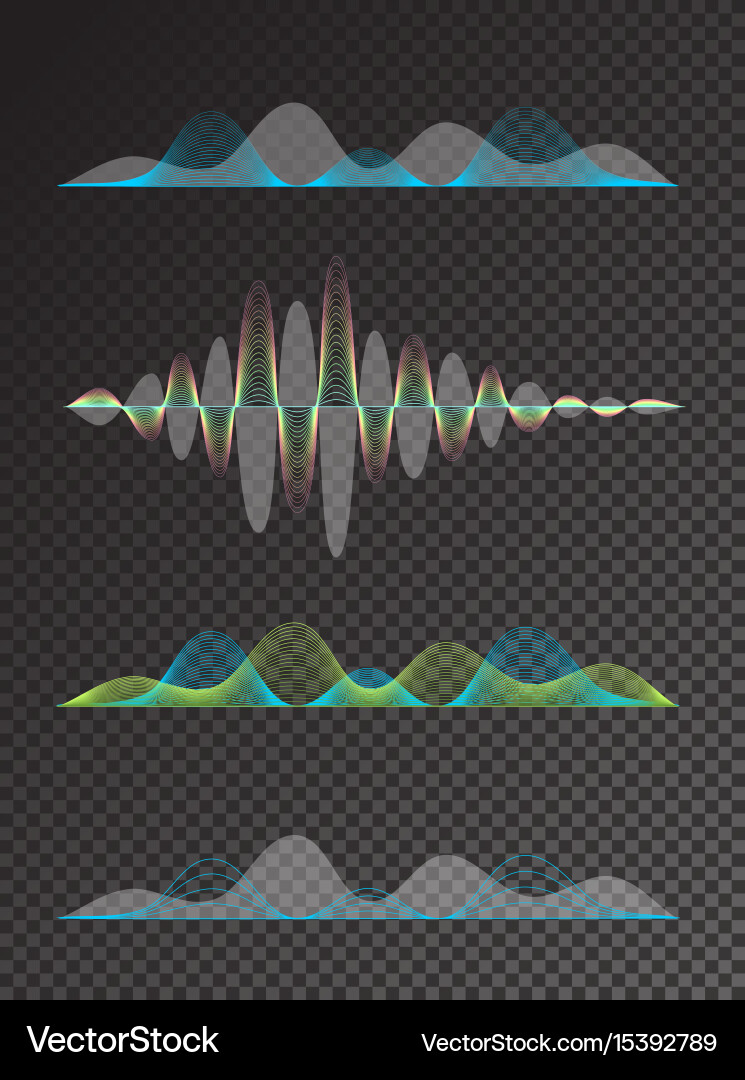 Colorful Sound Waves – Equalizer Pattern Vector Image