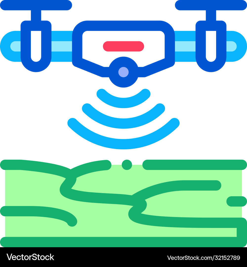 Drone height sensor icon outline Drone height sensor icon outline Vector Image