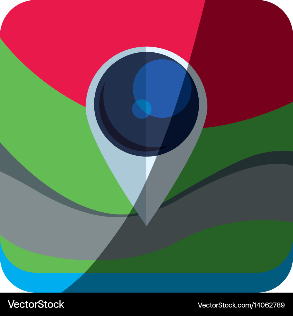 Gps map pointer vector image