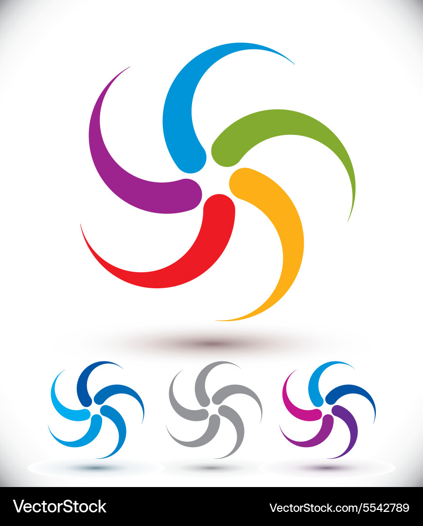 Infinite loop arrows abstract symbol graphic Vector Image