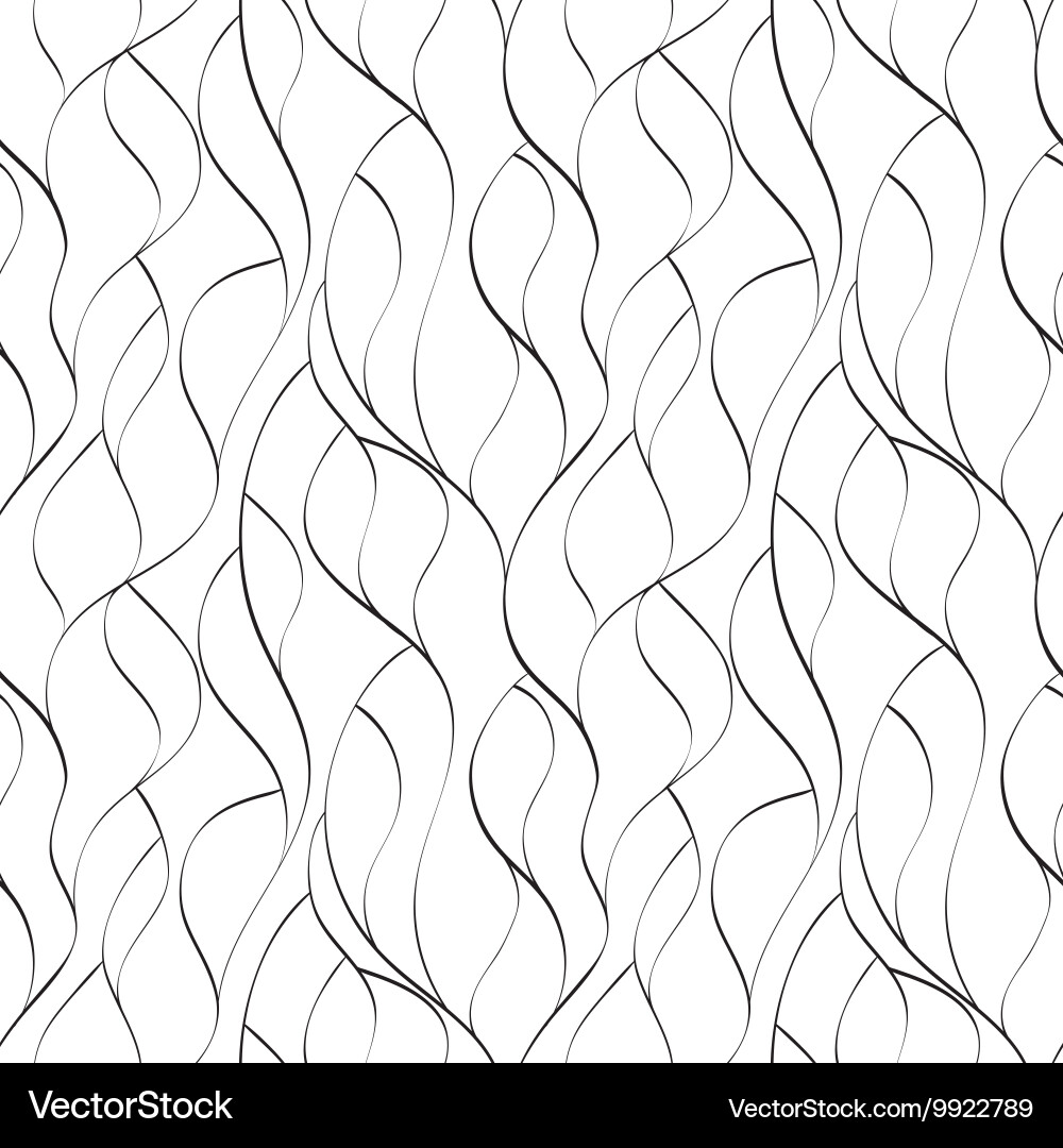 Seamless abstract line pattern vector image