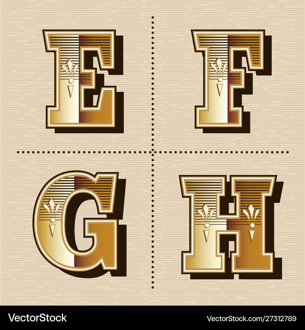 Vintage Western Alphabet Buchstaben Schriftart Design Vintage Western Alphabet Buchstaben Schriftart Design vektorbild