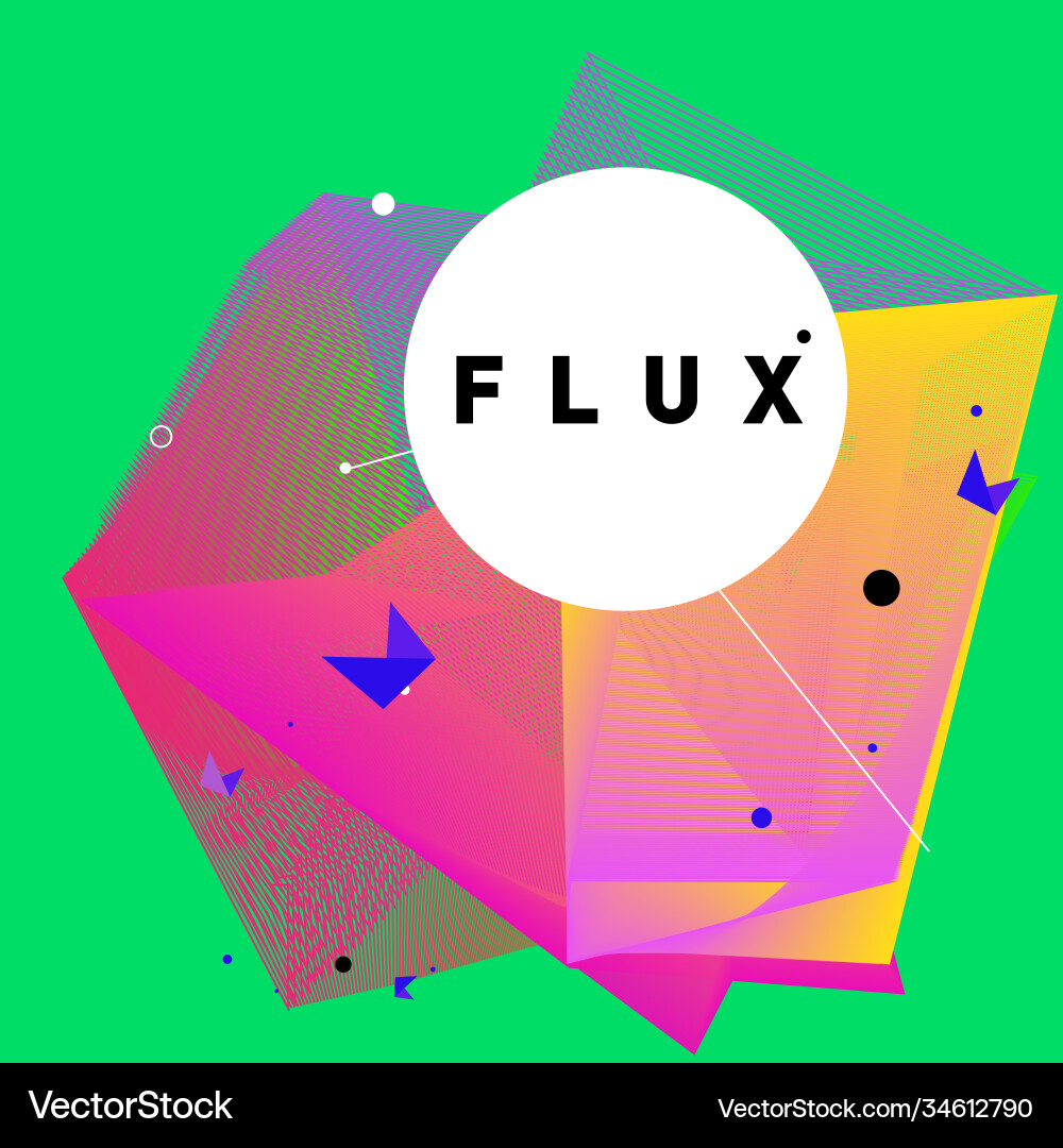 3d colorful wave background dynamic flux effect 3d colorful wave background dynamic flux effect Vector Image