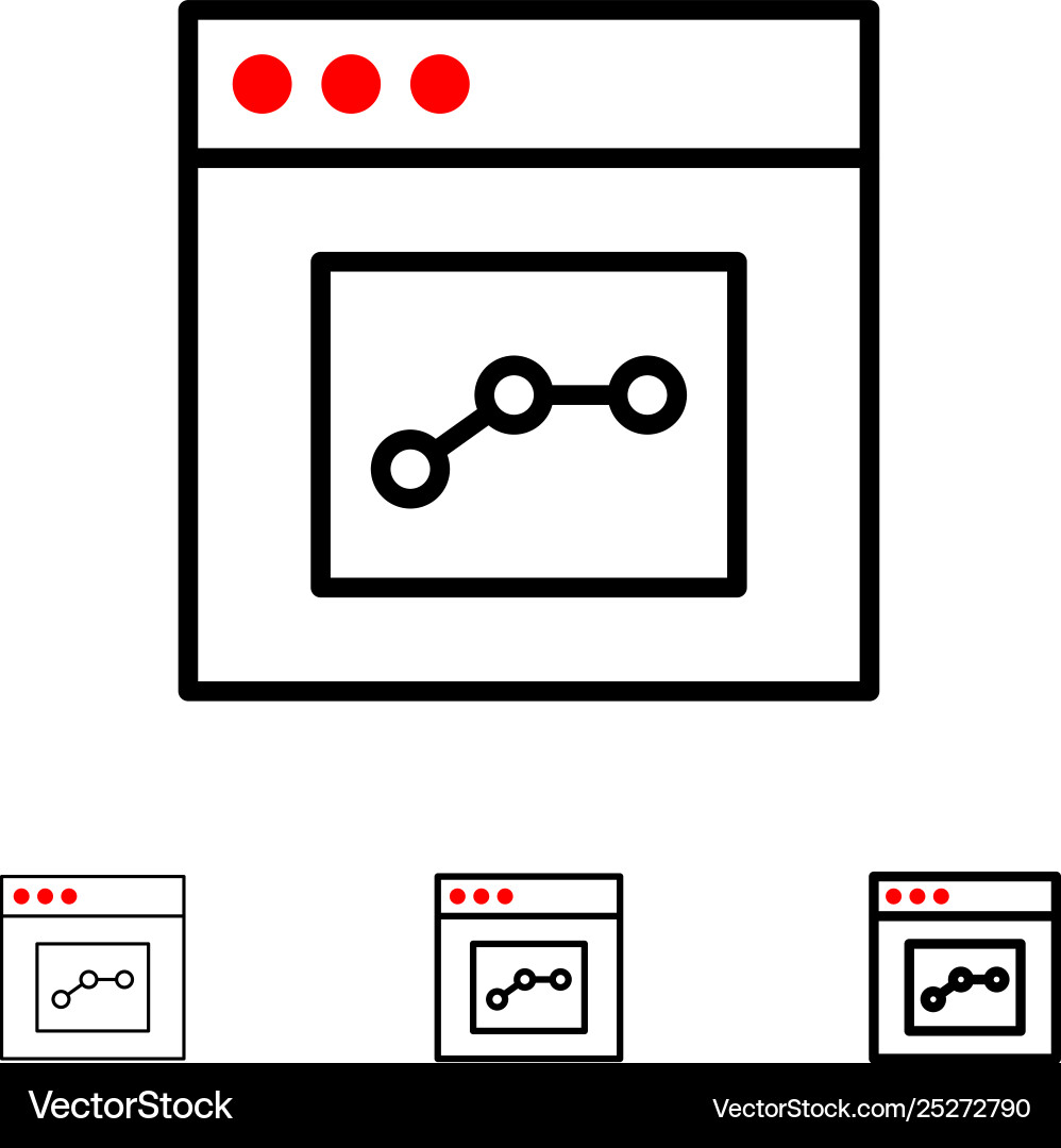 Analytics communication interface user bold Vector Image