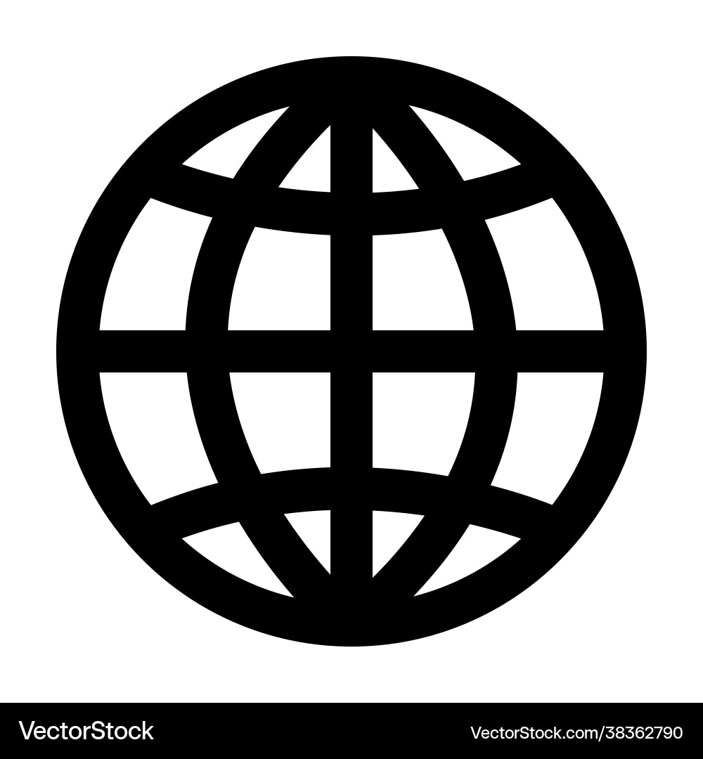 Browser icon in line style for any projects Browser icon in line style for any projects vector image