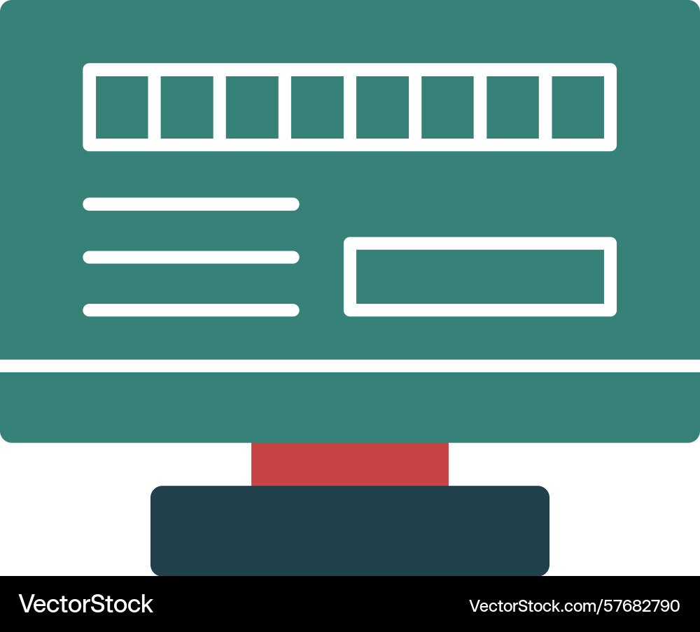 Byte quest glyph multi color icon Vector Image