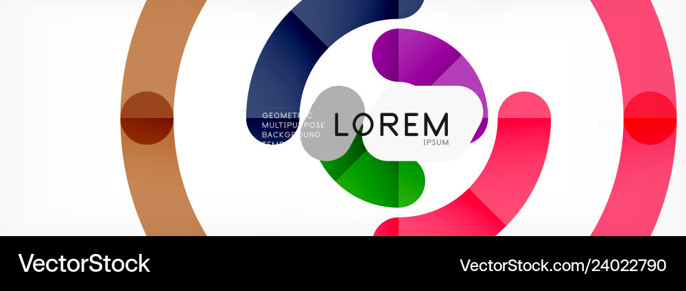 Circular lines design background Vector Image