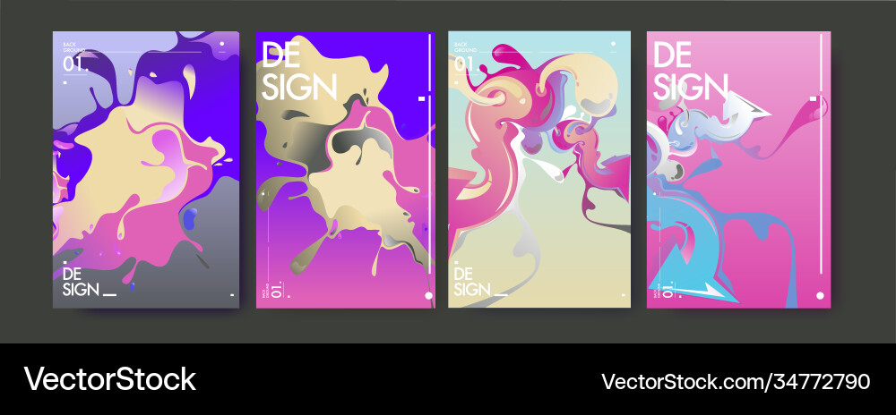 Colorful abstract fluid gradient pattern Colorful abstract fluid gradient pattern vector image