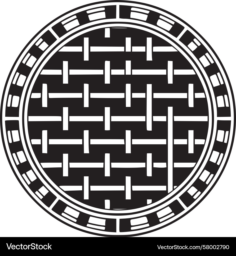 Complex Lattice Circle Pattern Vector Image