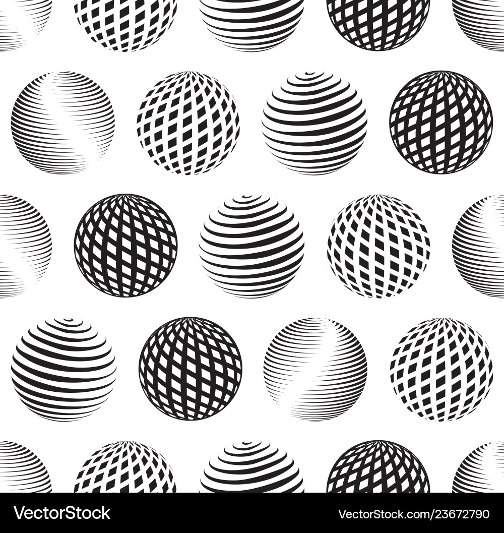 Global Sphere Pattern vector image