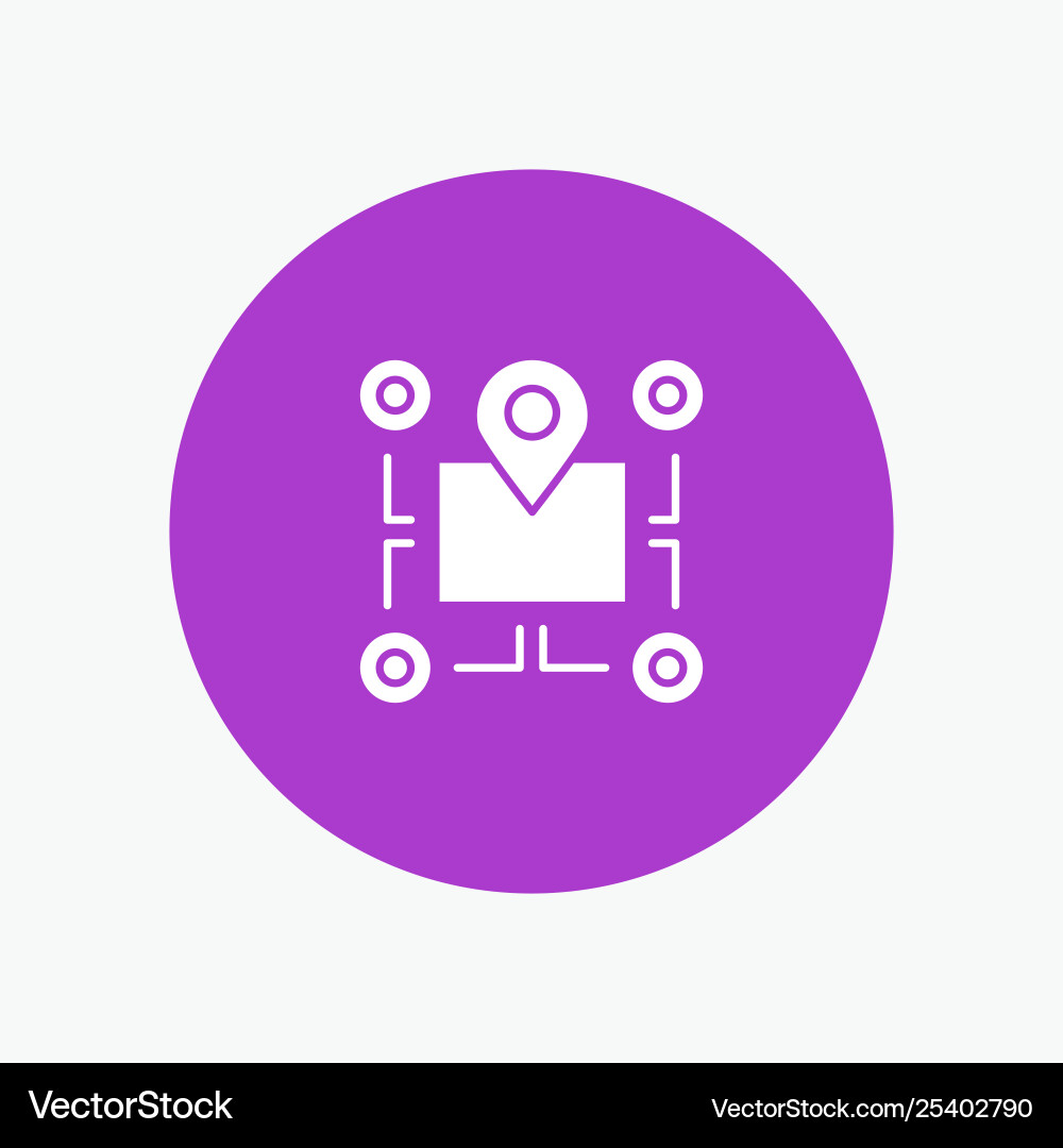 Location map chip area pointer Location map chip area pointer Vector Image